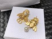 Fortok Dior Bumble Bee Pearl Earrings - 4