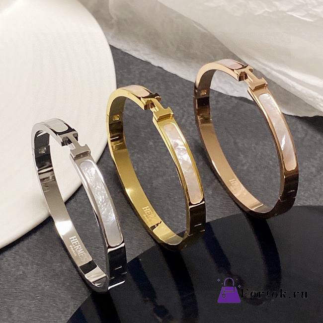 Fortok Hermes H Bracelet Gold/Silver/Rose Gold - 1