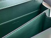 Fortok Celine Lambskin Leather Box Teen Bag in Dark Green 18.5x14.5x6cm - 2