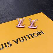 Fortok Louis Vuitton Crystal LV Iconic Sweety Earrings Yellow/Purple - 5