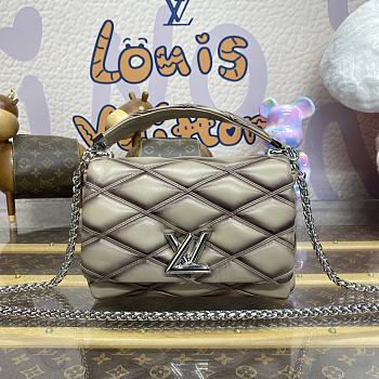 Fortok Louis Vuitton GO-14 MM Bag Taupe M25045 23x16x10cm