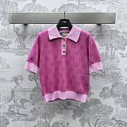 Fortok Gucci GG Wool Jacquard Polo Blue/Pink - 3