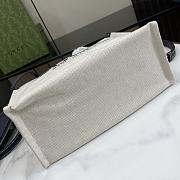 Fortok Gucci Mini Tote Bag With Dark Blue Gucci Print 28x19.5x12cm - 3