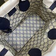 Fortok Gucci Mini Tote Bag With Dark Blue Gucci Print 28x19.5x12cm - 2