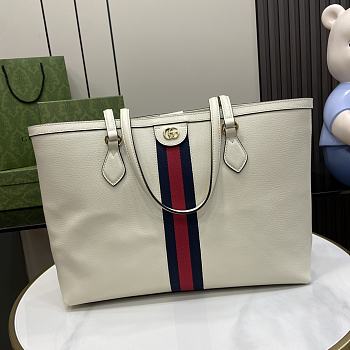 Fortok Gucci Ophidia Tote Bag in White 631685 38x28x14cm