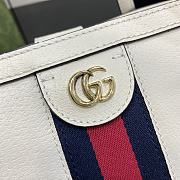 Fortok Gucci Ophidia Tote Bag in White 631685 38x28x14cm - 3
