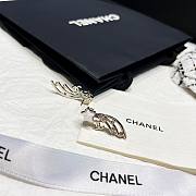 Fortok Chanel Fragrant Pearl Meteor Letter Double C Earrings - 6