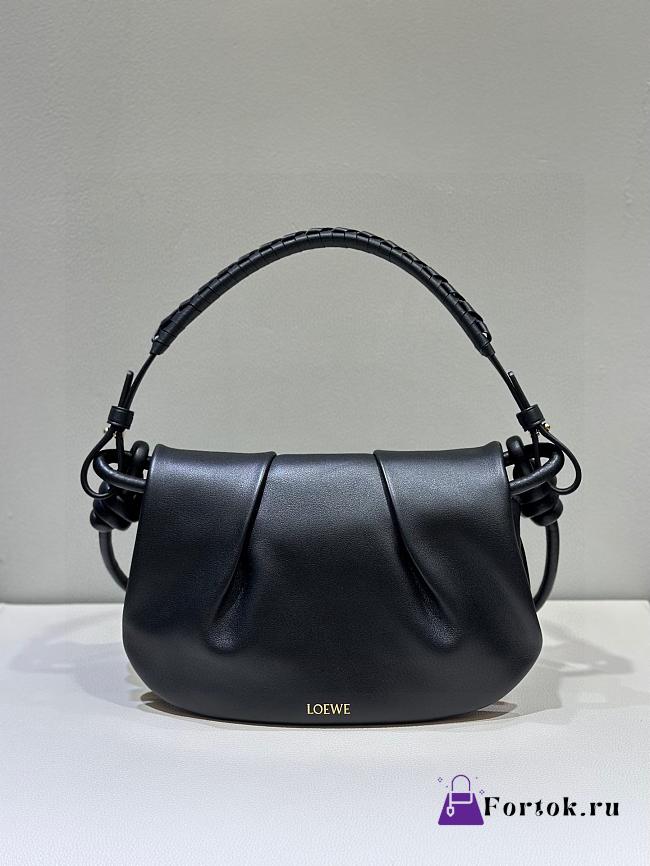 Fortok Loewe Paseo Satchel Bag Black 25x17x8cm - 1