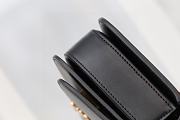 Fortok Loewe Goya Shoulder Crossbody Bag Black Calfskin Leather 19x13.5x6cm - 6