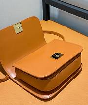 Fortok Loewe Goya Shoulder Crossbody Bag Brown Calfskin Leather 19x13.5x6cm - 2