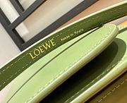 Fortok Loewe Goya Shoulder Crossbody Bag Green Calfskin Leather 19x13.5x6cm - 6