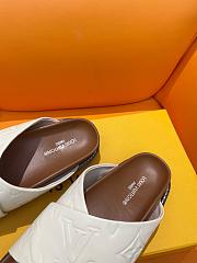 Fortok Louis Vuitton Cross-strap beach Slippers White - 4