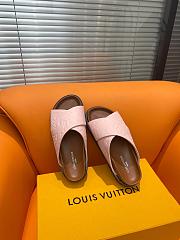 Fortok Louis Vuitton Cross-strap beach Slippers Pink - 5