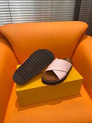 Fortok Louis Vuitton Cross-strap beach Slippers Pink - 2