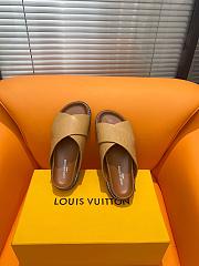 Fortok Louis Vuitton Cross-strap beach Slippers Beige - 3