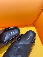 Fortok Louis Vuitton Cross-strap beach Slippers Black - 6
