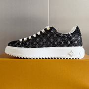 Fortok Louis Vuitton Monogram Embossed Time Out Trainers Black  - 1