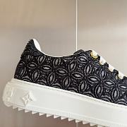 Fortok Louis Vuitton Monogram Embossed Time Out Trainers Black  - 5