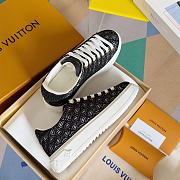 Fortok Louis Vuitton Monogram Embossed Time Out Trainers Black  - 3