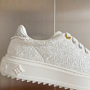 Fortok Louis Vuitton Monogram Embossed Time Out Trainers White - 2