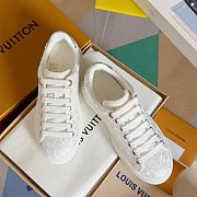 Fortok Louis Vuitton Monogram Embossed Time Out Trainers White - 6