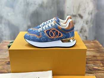 Fortok Louis Vuitton Neo Run Away Sneakers Blue Denim