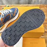 Fortok Louis Vuitton Neo Run Away Sneakers Blue Denim - 3