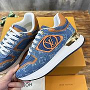 Fortok Louis Vuitton Neo Run Away Sneakers Blue Denim - 2