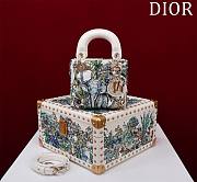 Fortok Dior Lady Elephant Embroidered Bead Bag 12x10.2x5cm - 1