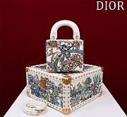 Fortok Dior Lady Elephant Embroidered Bead Bag 12x10.2x5cm - 5