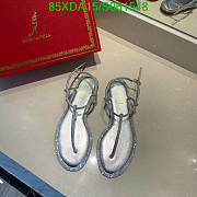 Fortok René Caovilla Crystal Classy Sandals Silver - 1
