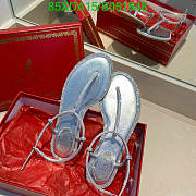 Fortok René Caovilla Crystal Classy Sandals Silver - 6