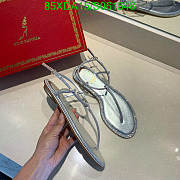 Fortok René Caovilla Crystal Classy Sandals Silver - 4