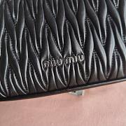 Fortok MiuMiu Pearl Strap Shoulder Bag Black 5BH211 16.5x21x5.5cm - 3