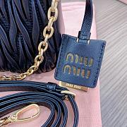 Fortok MiuMiu Matelasse Shoulder Bag Black 5BH211 16.5x21x5.5cm - 6
