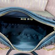 Fortok MiuMiu Matelasse Shoulder Bag Black 5BH211 16.5x21x5.5cm - 3