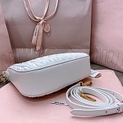 Fortok MiuMiu Matelasse Shoulder Bag White 5BH211 16.5x21x5.5cm - 6