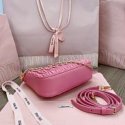 Fortok MiuMiu Matelasse Shoulder Bag Pink 5BH211 16.5x21x5.5cm - 6