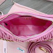 Fortok MiuMiu Matelasse Shoulder Bag Pink 5BH211 16.5x21x5.5cm - 5