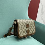 Fortok Gucci Shoulder Bag Shoulder Bag With Interlocking G Brown 671620 20x17x8cm - 5