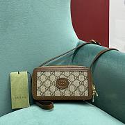 Fortok Gucci Mini Bag With Interlocking G Brown 671674 17.5x7x10cm - 5