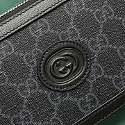 Fortok Gucci Mini Bag With Interlocking G Black 671674 17.5x7x10cm - 3