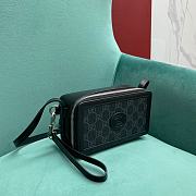 Fortok Gucci Mini Bag With Interlocking G Black 671674 17.5x7x10cm - 4