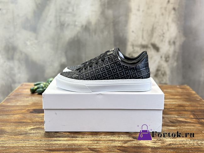 Fortok Givenchy 3D Printed Logo Sneakers Black - 1