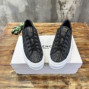 Fortok Givenchy 3D Printed Logo Sneakers Black - 3