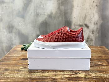 Fortok Givenchy 3D Printed Logo Sneakers Red