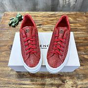 Fortok Givenchy 3D Printed Logo Sneakers Red - 6