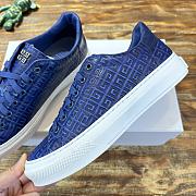 Fortok Givenchy 3D Printed Logo Sneakers Blue - 6