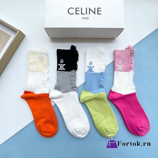 Fortok Celine Multicolor Socks Set  - 1