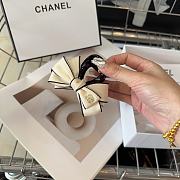 Fortok Chanel Gripper With Bow Black/White - 4